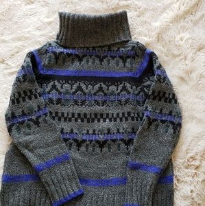 Madewell patterned 100% merino wool sweater